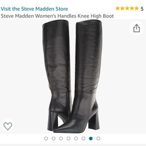 Steve Madden leather knee high boots